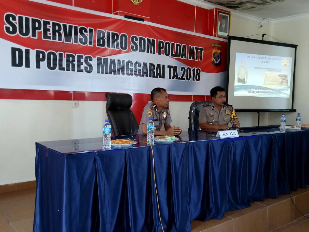 Tim Supervisi Biro SDM Polda NTT Tiba di Polres Manggarai