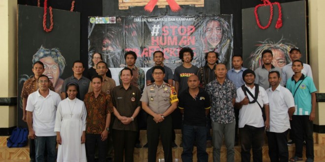 Kapolres Mabar menjadi salah satu Narasumber  dalam kegiatan Dialog, Deklarasi dan Kampanye Stop Human Trafficking