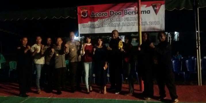 Songsong Pilkada 2018, Satgas BKO SBD gelar Doa Bersama