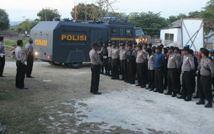 Kampanye terbuka perdana, Polres Rote Ndao kerahkan ratusan personel dan kendaraan taktis
