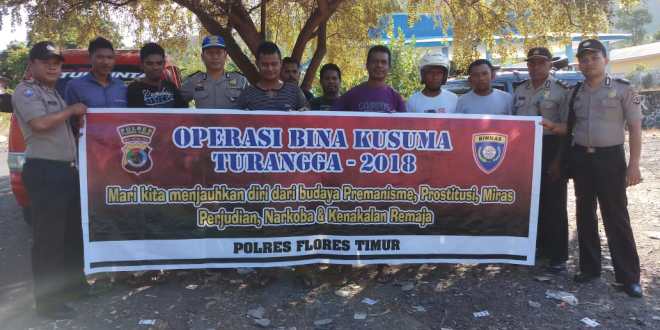 Operasi Bina Kusuma Turangga 2018, Polres Flotim Beri Penyuluhan Bahaya Premanisme dan Kenakalan Remaja