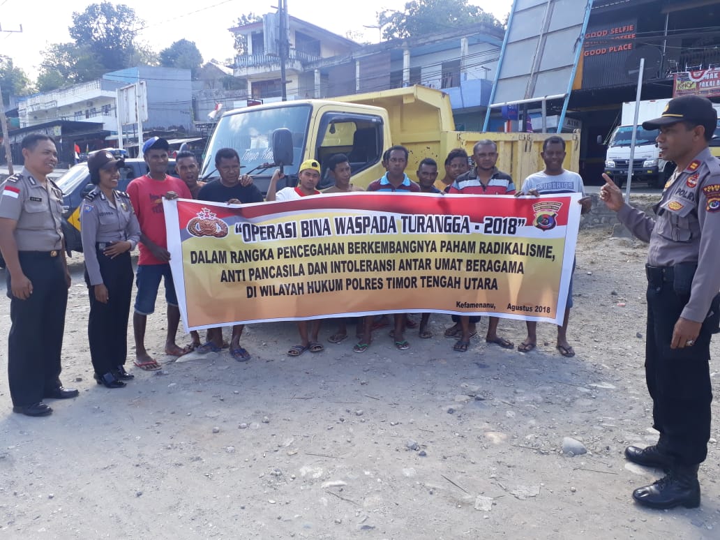 Ops Bina Kusuma Turangga 2018, Polres TTU Beri Penyuluhan di Pasar