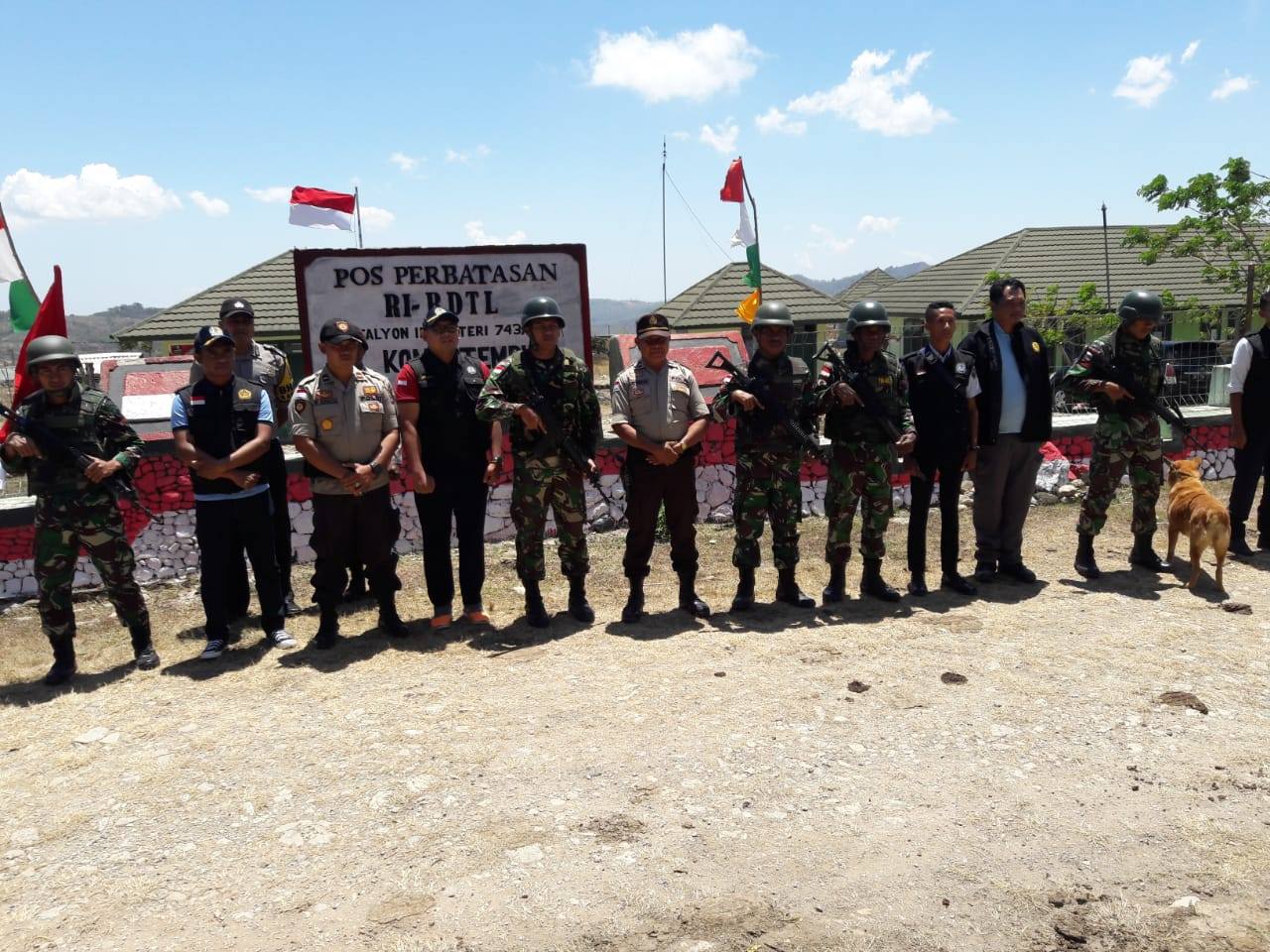 Operasi Linbas Turangga 2018 : Gandeng TNI dan Bea Cukai, Polsubsektor Laktutus Giatkan Patroli di Tapal Batas RI-RDTL