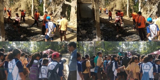 “Jumat Bersih” Wujud Kepedulian TNI & Polri Bagi Korban Kebakaran di Kampung Bondo Maroto