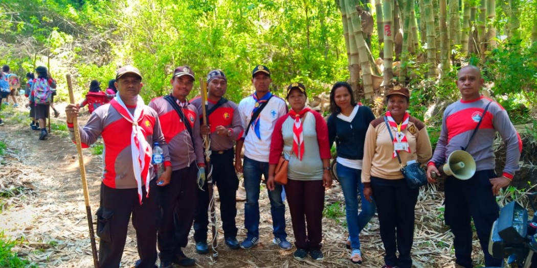 Saka Bhyangkara Binaan Polres Ngada Ikuti Perkemahan di Kampung Woewali
