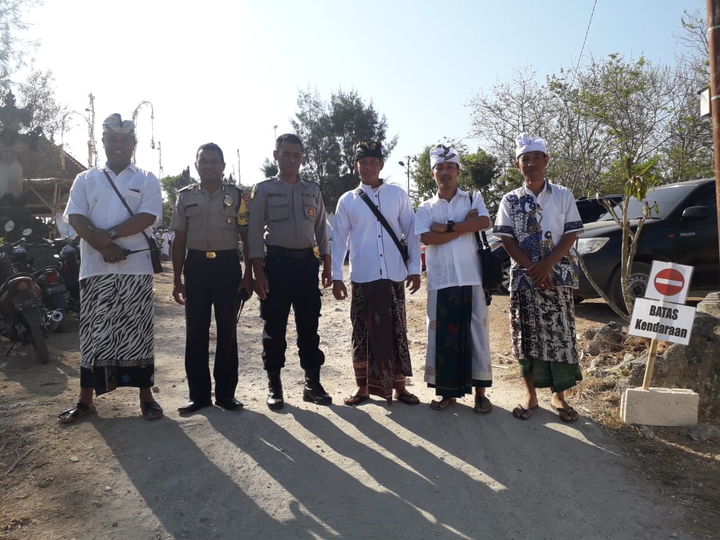 Jaga situasi Kamtibmas, Polsek Maulafa amankan rangkaian kegiatan umat hindu Kota Kupang