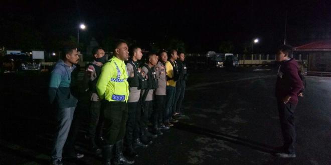 Tim Patroli Malam Mengamankan 7 Unit Kendaraan Bermotor dan 1 Bilah senjata Tajam
