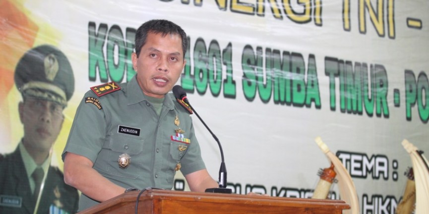 Letkol Infantri Zaenudin, SE : TNI Polri Butuh Dukungan Masyarakat Untuk Jaga Stabilitas Keamanan