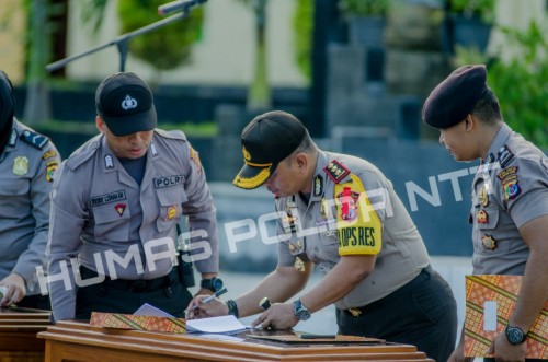 Polres Kupang Kota Bertekad Membangun Integritas Menuju Wilayah Bebas Korupsi dan Wilayah Birokrasi Bersih dan Melayani