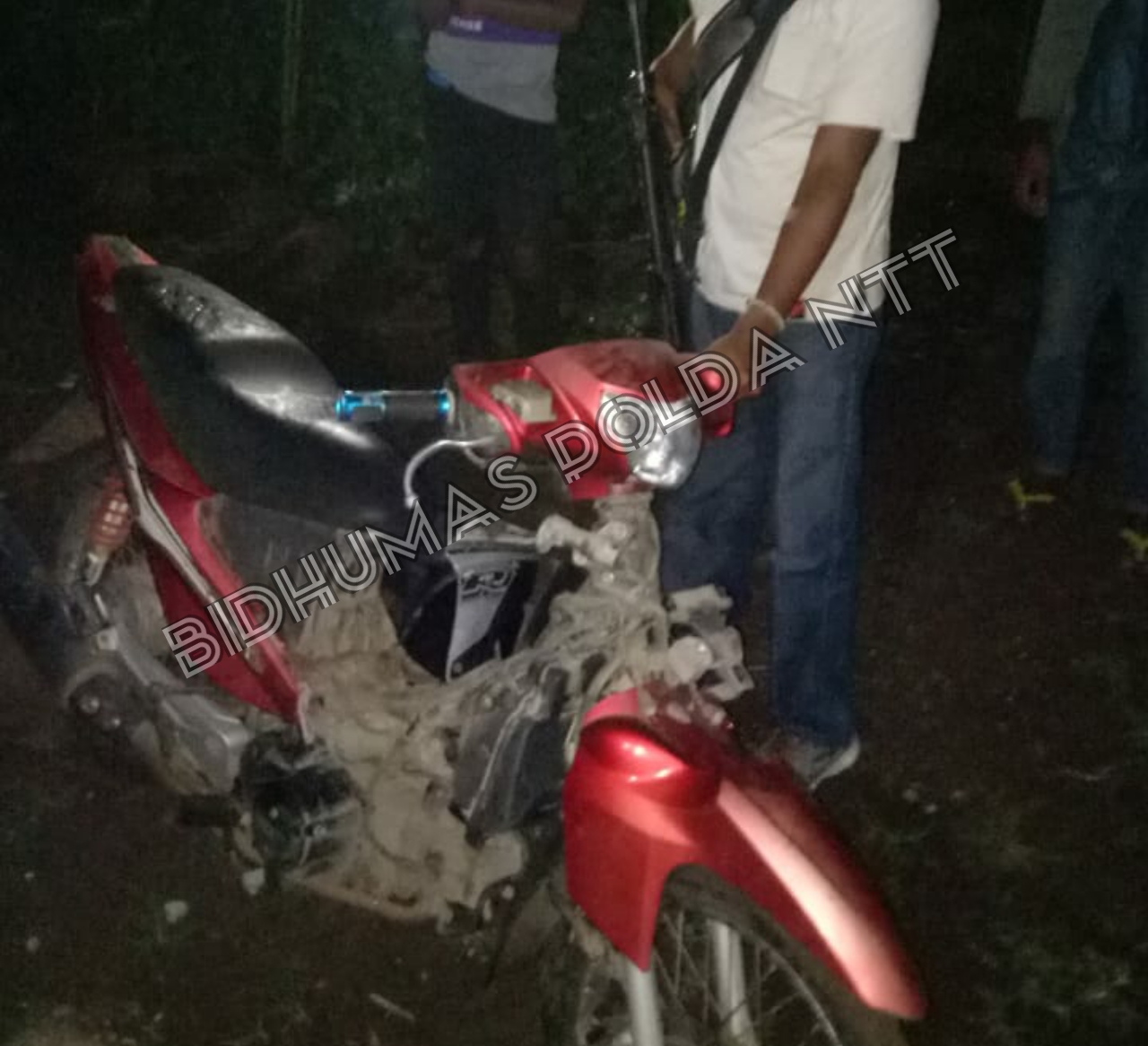 BB Sepeda Motor yang dkendari Pelaku saat diamankan Petugas Polsek Boawae