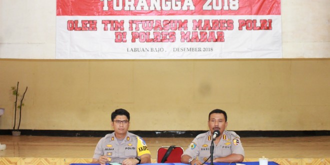 Tim Wasops Mabes Polri Periksa Operasi Lilin Turangga 2018 Polres Manggarai Barat