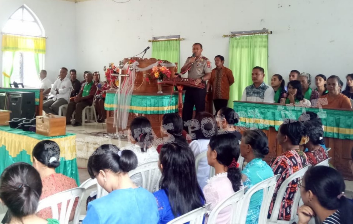 Polda NTT Melaksanakan Ibadah Bersama di Gereja GT Kupang Timur