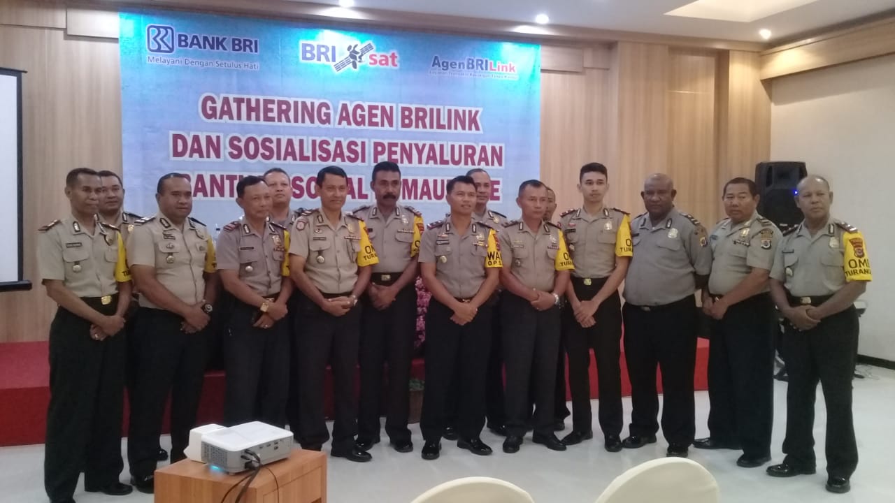 Wakapolres Sikka Jadi Pemateri Dalam Gathering Agen Brilink dan Penyaluran Dana Bansos 2019
