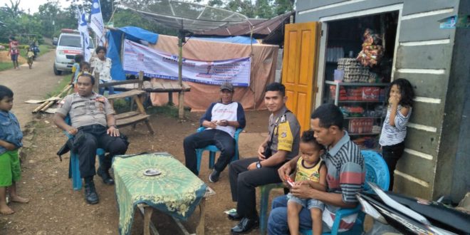 Bhabinkamtibmas Mando Sawu, Laksanakan PAM Kampanye Caleg dari Perindo