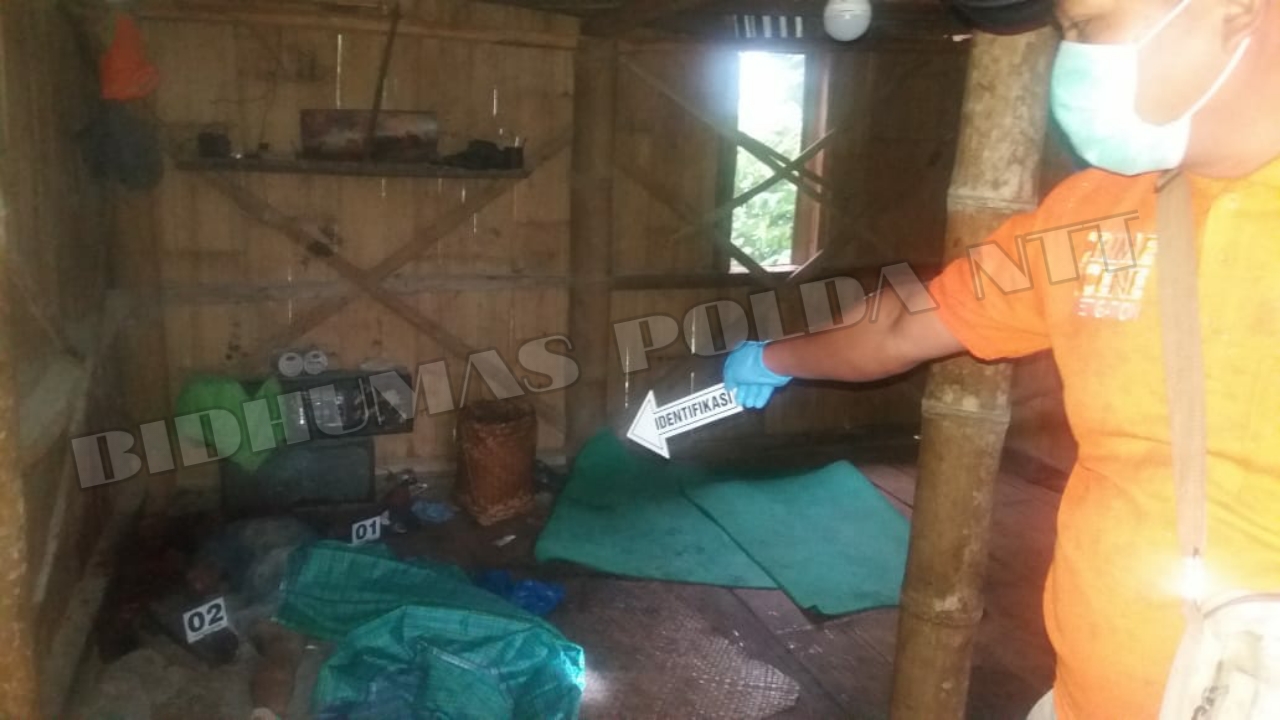 Personel Polres Manggarai Olah TKP Kampung Golo Tanggo