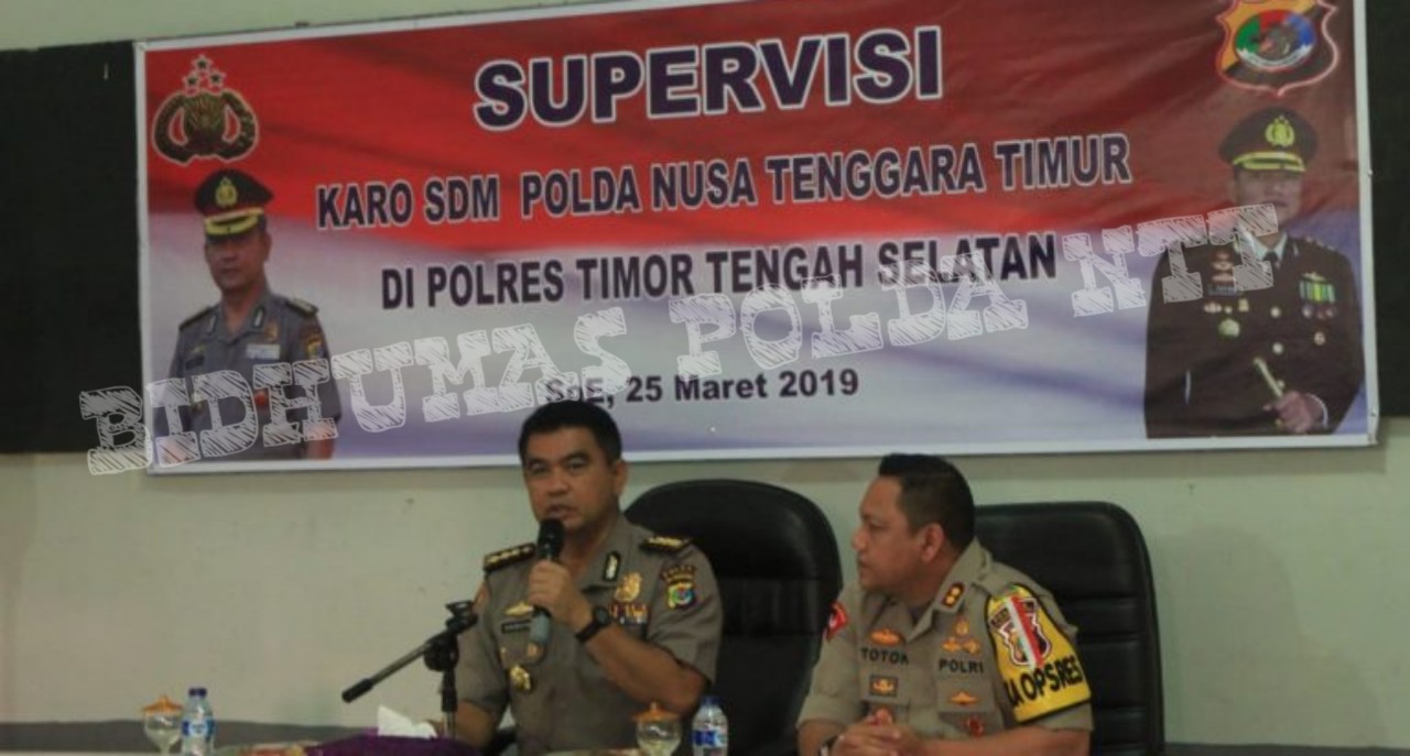 Karo SDM Laksanakan Supervisi ke Polres TTS