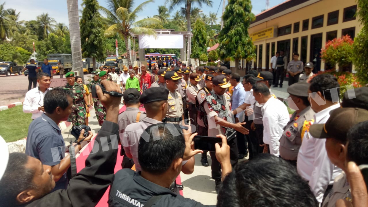 Wujudkan Pemilu 2019 Aman dan Damai, Wakapolda NTT Kunjungi Polres Kupang
