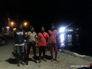 Pantau Pelabuhan, Polsubsektor KP3 Laut Waikelo Patroli Malam