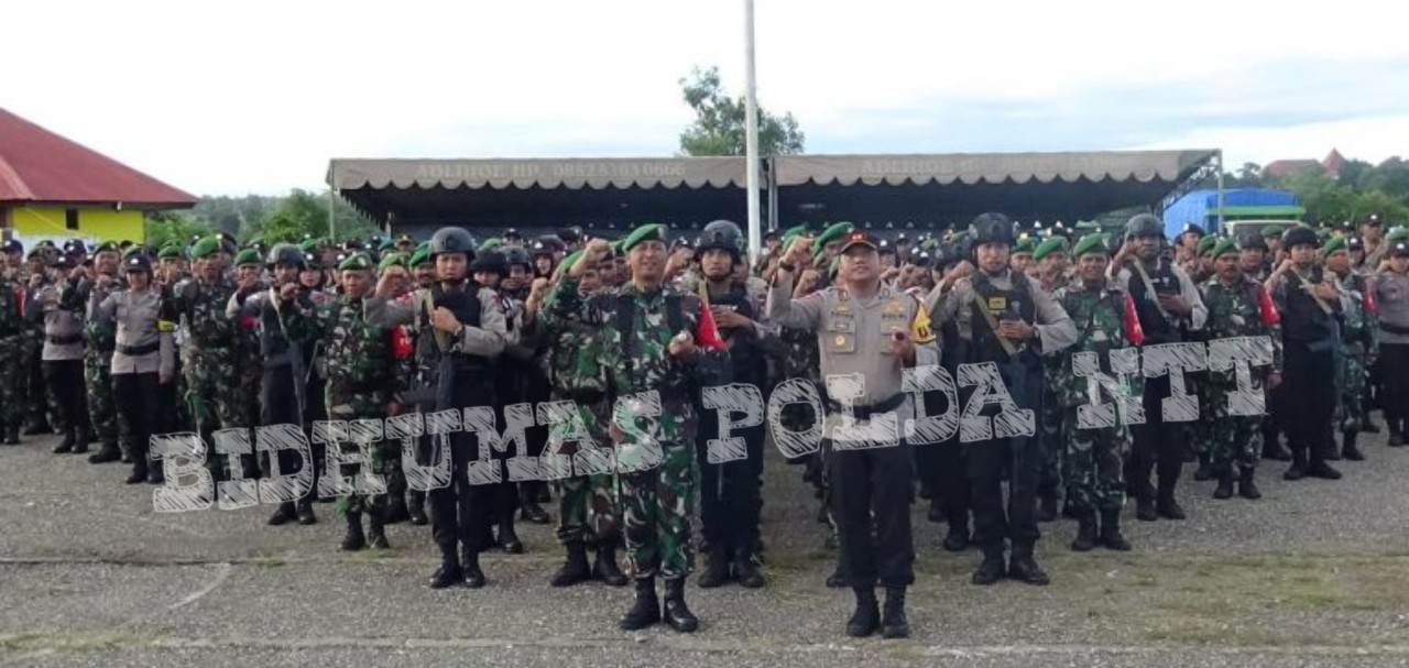 Kapolres TTS Pimpin Apel Serpas Dalam Rangka Pengamanan TPS