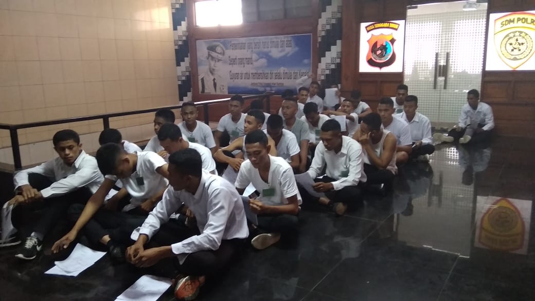 959 Peserta Seleksi Terpadu Polri TA 2019 Polda NTT untuk Polisi Tugas Umum Ikut Tes Antropometri