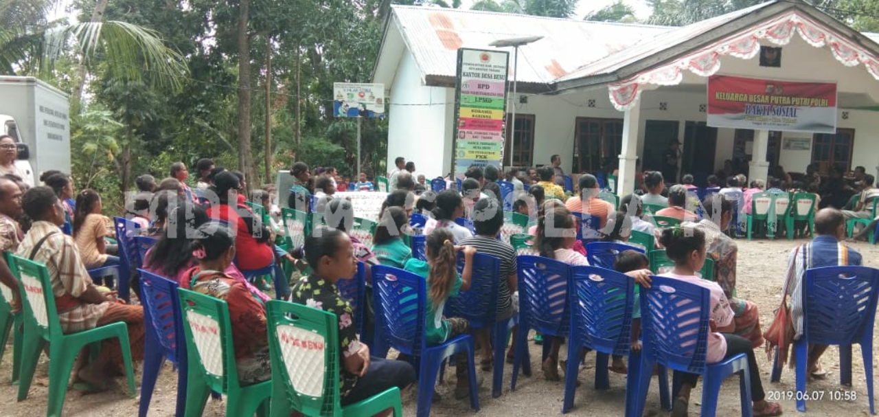 Sambut HUT Bhayangkara ke-73, KBPP POLRI Gelar Kemah Bhakti Sosial di Desa Benu