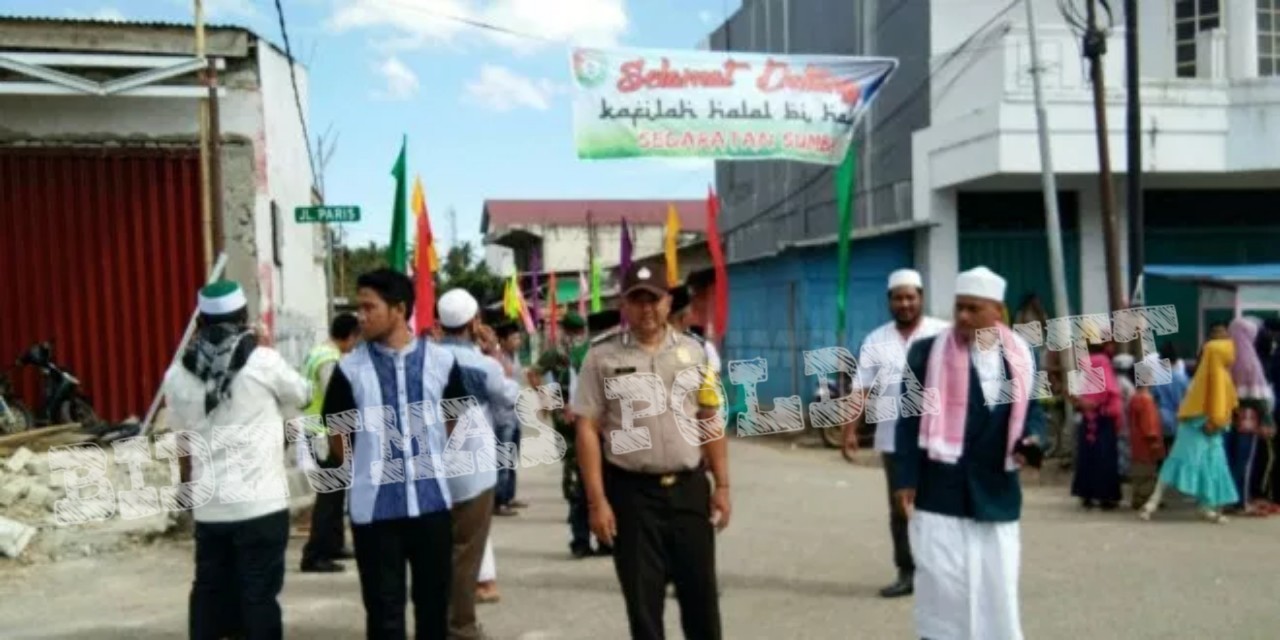 Personel Gabungan Polri-TNI Bersinergi Amankan Halal Bihalal Umat Muslim di Kabupaten SBD