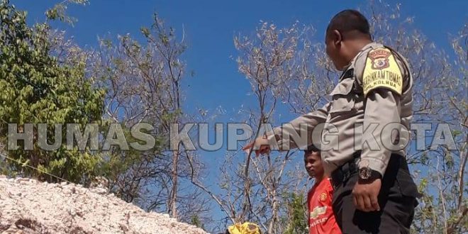 Sambangi Pekerja Bangunan, Bhabinkamtibmas Kolhua Himbau Jaga Keselamatan