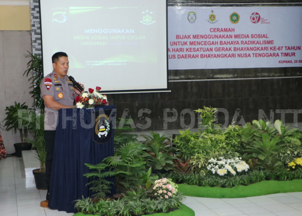 Kapolda NTT : Anak Milenial bijaklah menggunakan media sosial, agar terhindar dari bahaya radikalisme