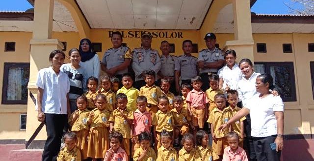 Polisi Sahabat Anak, Polsek Solor Terima Kunjungan Anak TKK Negeri I Solor Timur