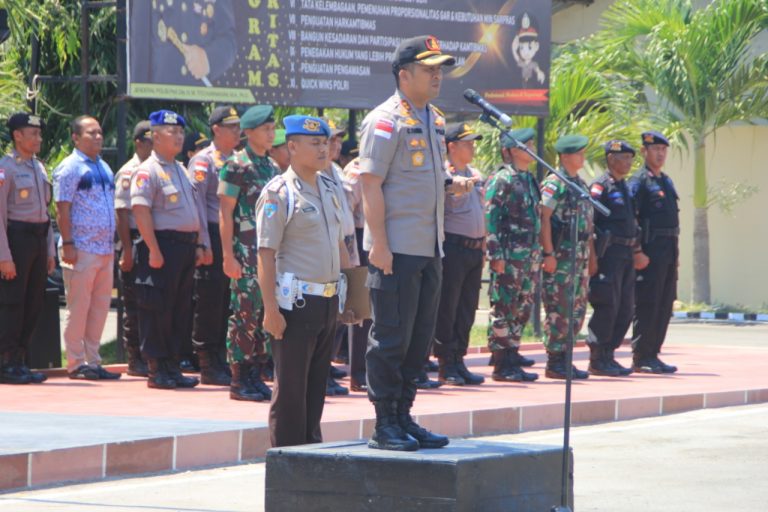 Detik Pelantikan Presiden dan Walpres RI, Polres Belu dan TNI Laksanakan Siaga Satu