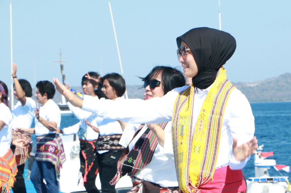Bhayangkari Daerah NTT Gelar Olahraga Bersama Polwan dan ASN