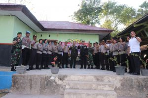 Kompak Kapolres Kupang bersama Danbrigif 21 Komodo DIRGAHAYU TNI ke 74