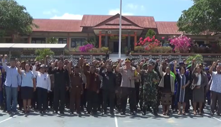 TNI – Polri bersama Unsur Forkopimda Tolak Aksi Anarkisme Jelan Pelantikan Presiden