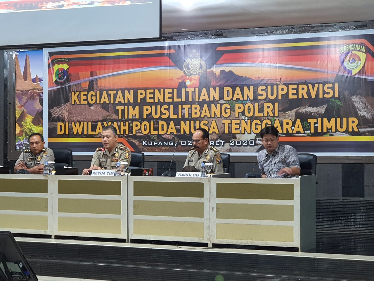 Biro Rena Polda Polda NTT Gelar Kegiatan Penelitian dan Supervisi Tim Puslitbang Polri