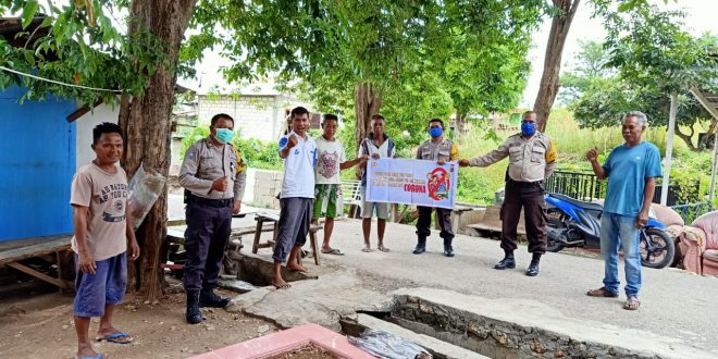 Bhabinkamtibmas Polsek Alak Berikan Himbauan Cegah Penyebaran Covid 19 Di Kecamatan Alak
